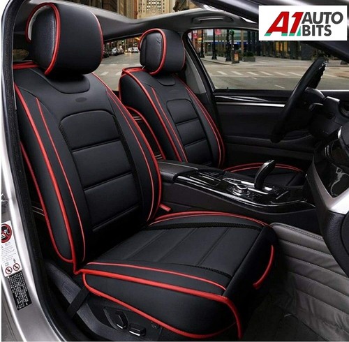 Deluxe black red leather - red,