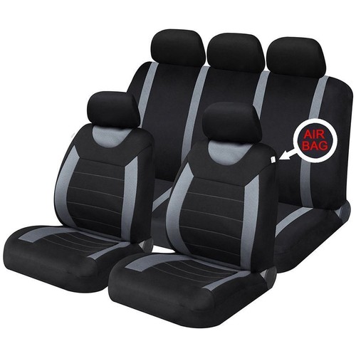 Grey black full - set, front