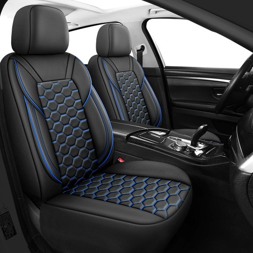 Prestige black blue - blue, leather