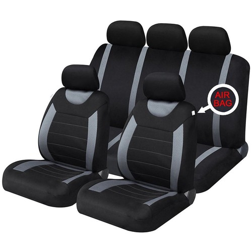 Grey black full set front - front, &
