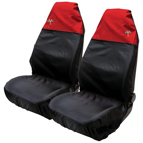 Red and black waterproof front - waterproof,