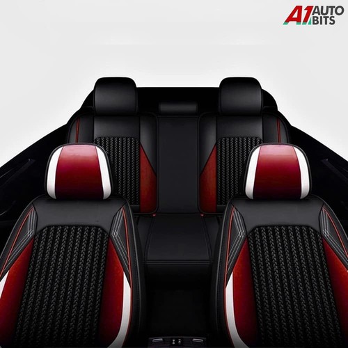 Red black white leather - pu,