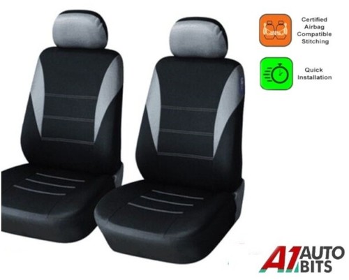 Front grey black car - grey,