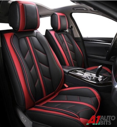 Red black sporty - pu, leather