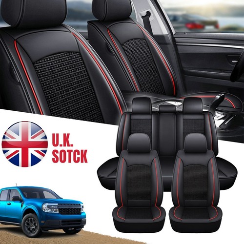 Seat black red deluxe full - 5-seat,