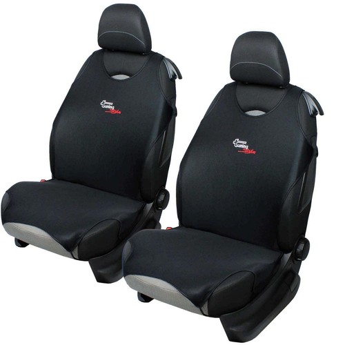 Black front car seat - front,
