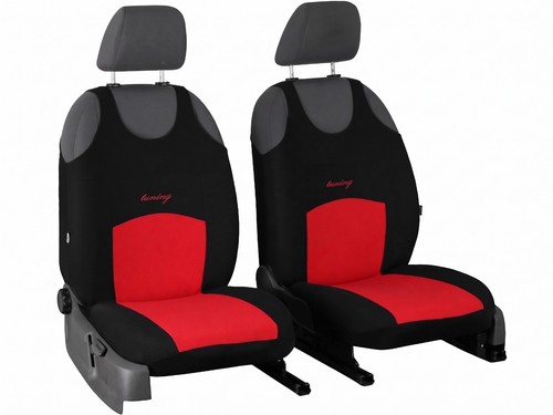Red front car seat covers - front,